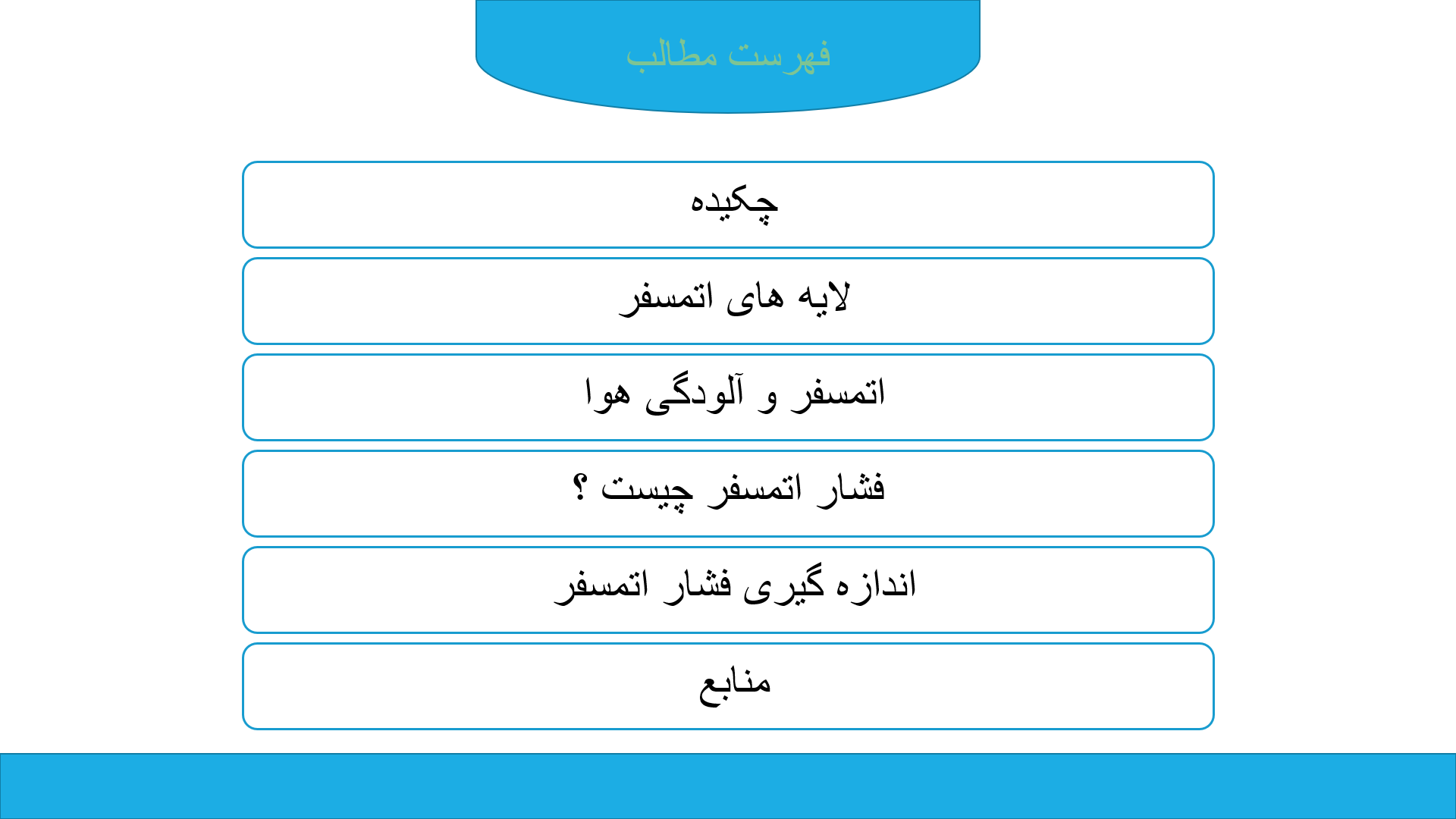 پاورپوینت در مورد اتمسفر یا هواکره 